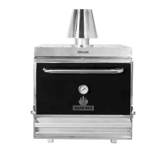 Mibrasa HMB-75-BLACK Charcoal Oven With One Grill Shelf And Standard Accessories