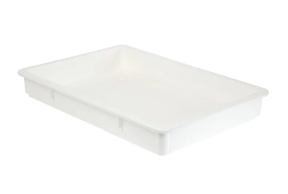 Cambro DB18263P148 Pizza Dough Box 46 x 66 x 7.6cm -Polyproylene White