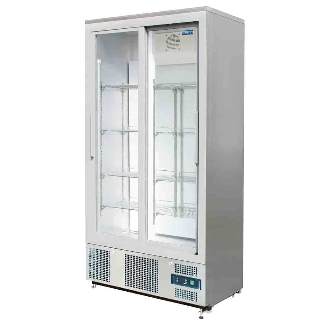 Polar CK478-A G-Series Sliding Door Upright Bar Fridge 490Ltr