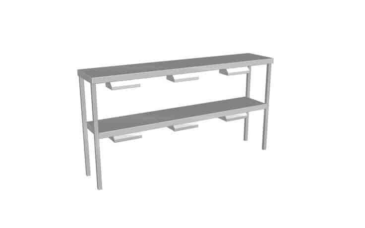 Culinaire CH.GDD.6 6-Module Heated Double Gantry Overshelf