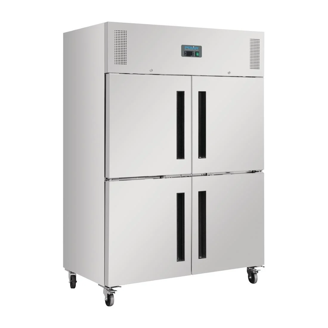 Polar DL709-A G-Series 2 Stable Door Upright Fridge Stainless Steel