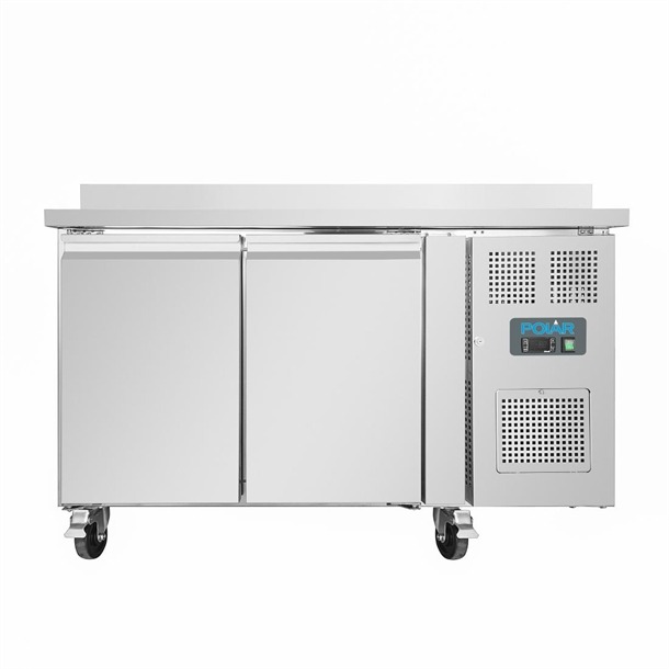 Polar DL916-A U-Series 2 Door Counter Freezer with Upstand 282Ltr