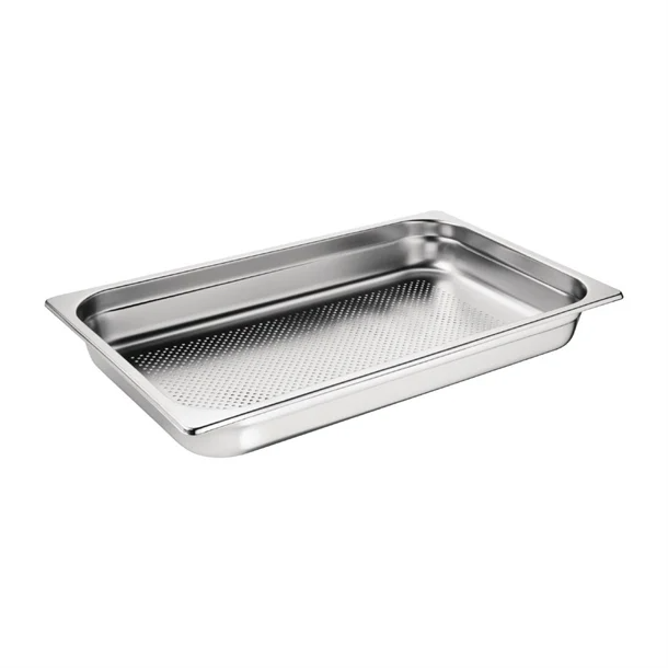 Robinox Z11065-P Perforated Steam Table Pan - 1/1 size, 65mm deep