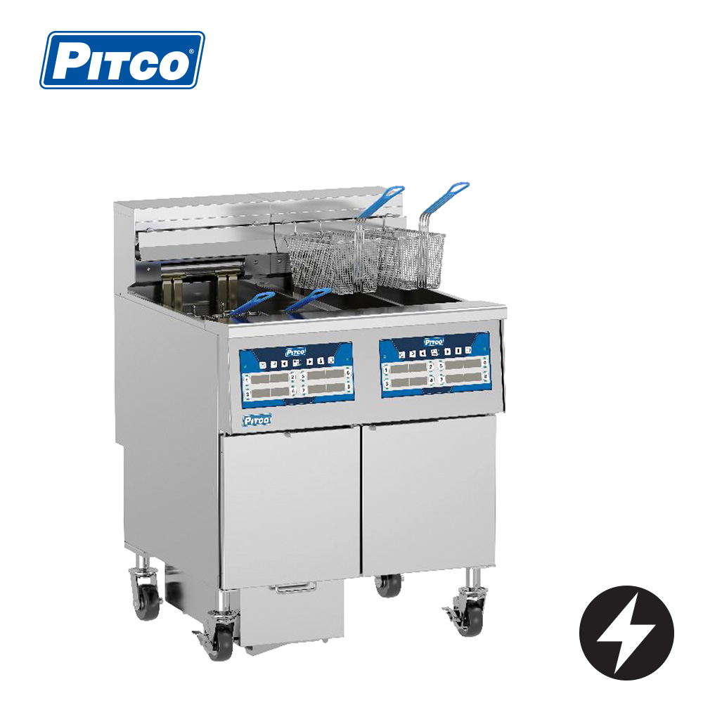 Pitco EP14-FF-2/FD Cold Zone Electric Fryer (2 bank)