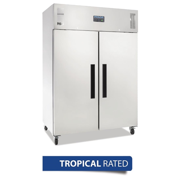 Polar DL895-A G-Series 2 Door Upright Fridge Stainless Steel 1200Ltr