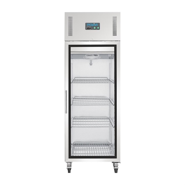 Polar GH218-A G-Series Gastro Display Glass Door Fridge 600Ltr - White