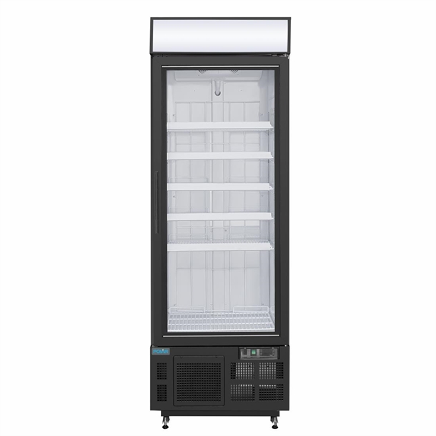 Polar GH428-A G-Series Upright Display Freezer 412Ltr Black