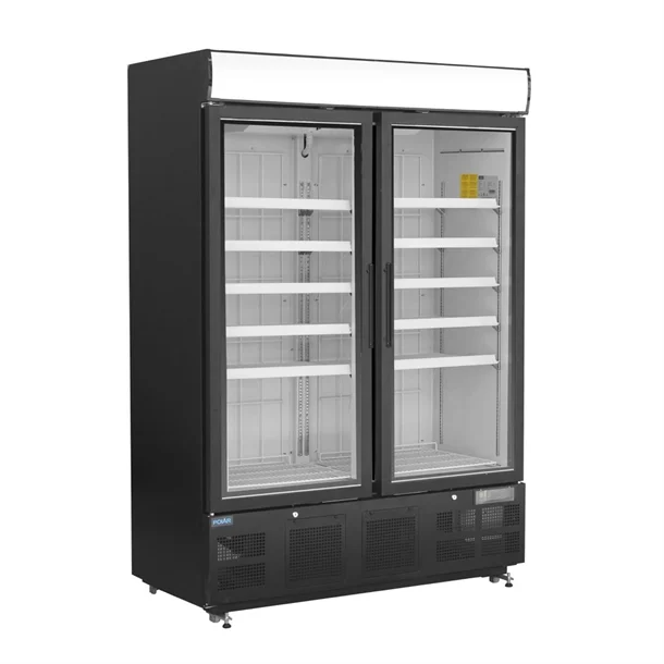 Polar GH429-A G-Series Upright Display Freezer 920Ltr Black