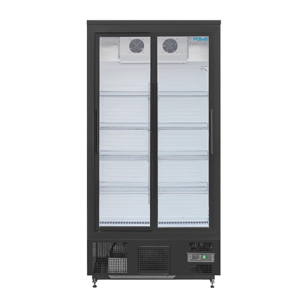 Polar GJ448-A G-Series Upright Back Bar Cooler with Sliding Doors 490Ltr