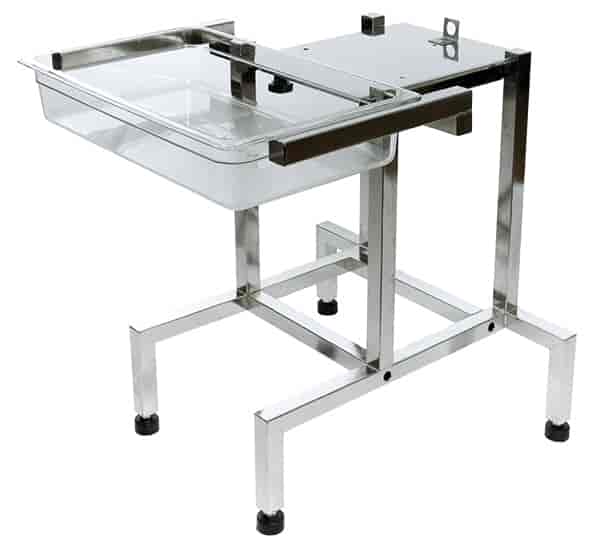 Hallde HA25270 Machine Table, Stainless Steel fits full gastronorm container