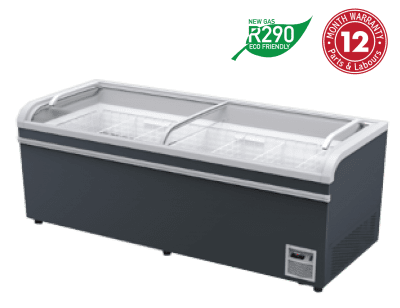 Exquisite HR-21H Supermarket Island Freezer 826L