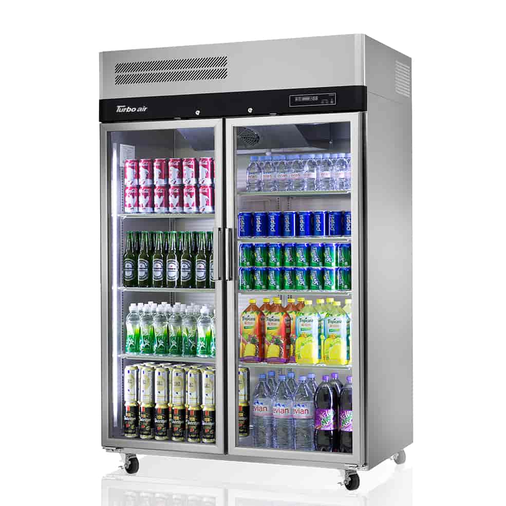 Turbo Air KR45-2G-N 2 Door Upright Fridge Glass Door