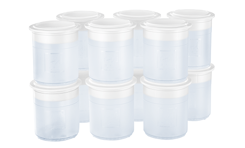 Pacojet P4SPB12 4 Synthetic Pacotizing Beakers with Lids - Box of 12