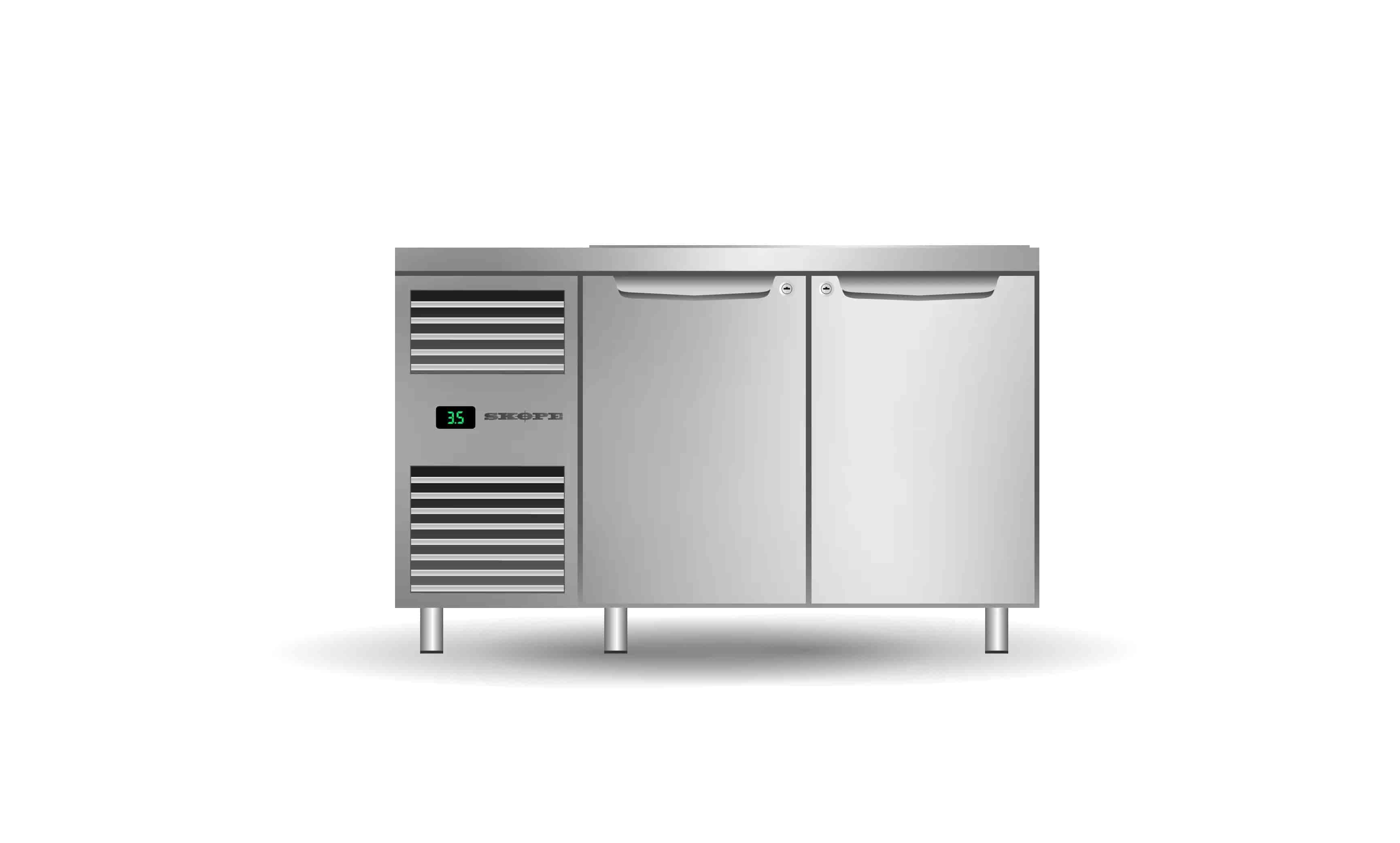 Skope PG13.PPS.2.SD Two Solid Door Salad Preparation GN1/3 Fridge