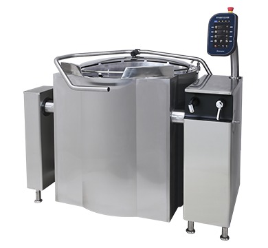 Metos PROV-C400E9 Proveno 4G 400E Combi Jacketed Kettle, 400lt, Electric version, measurement stick, Digital Display controls, auto tilt-back, Free standing frame included, handshower S3, strainer plate