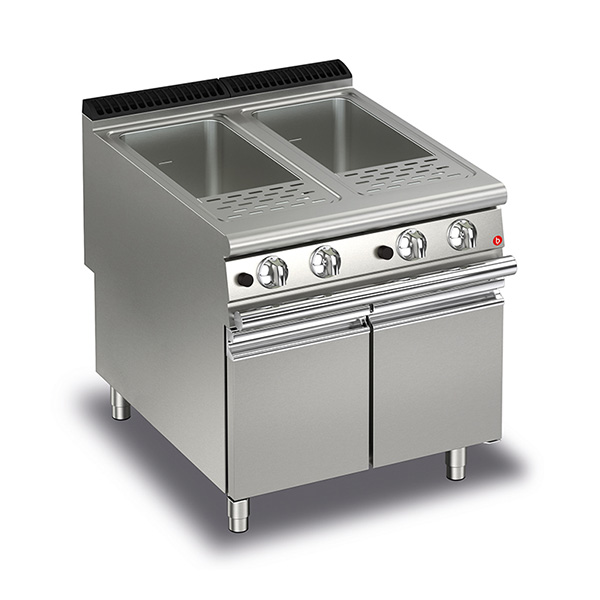 Baron Q90CP/G800 40+40L Double Basin Gas Pasta Cooker