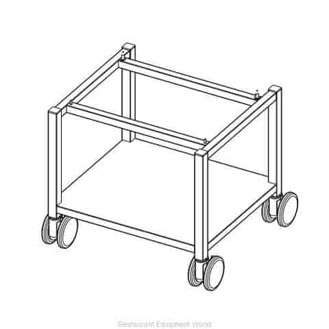 Rational 60.31.170 Stand I for XS Combi Duo - Open with castors