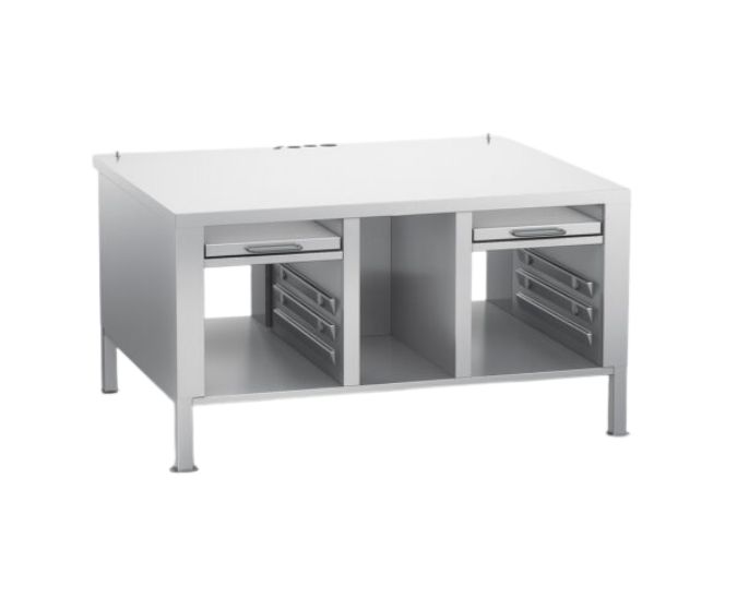 Rational 60.31.539 Stand 2-S - 2 pull out shelves 6 x 1x1 GN runners - Stainless Steel Feet