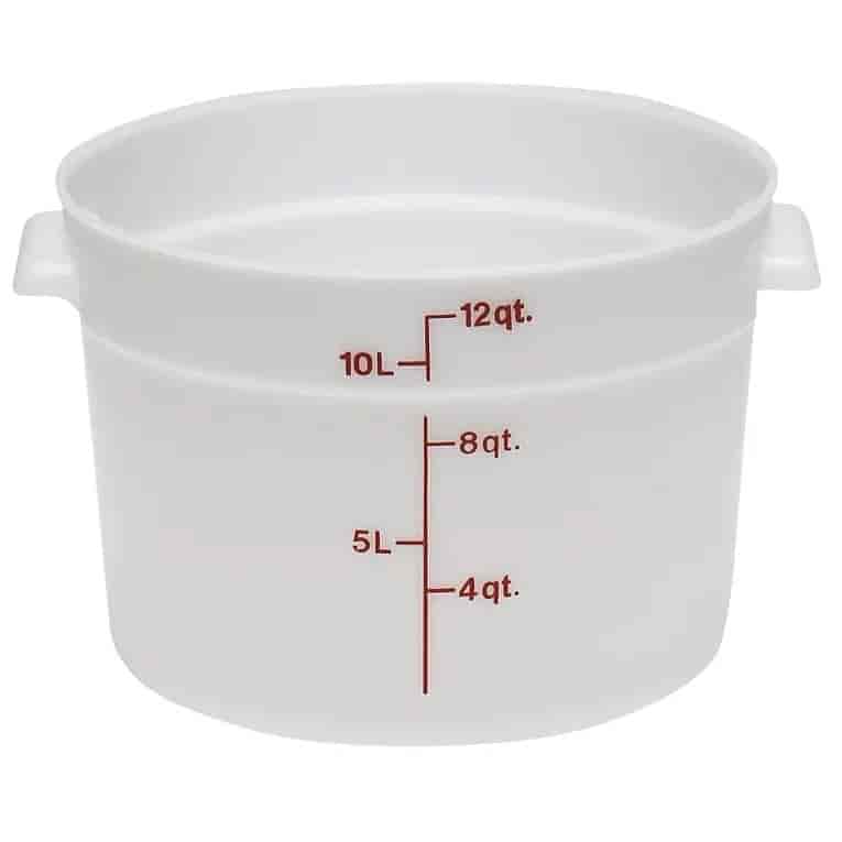 Cambro RFS12148 Food Storage Container Round 11.4L Poly White