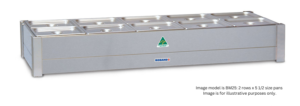 Roband BM14A Hot Bain Marie 4 x 1/2 size pans, single row