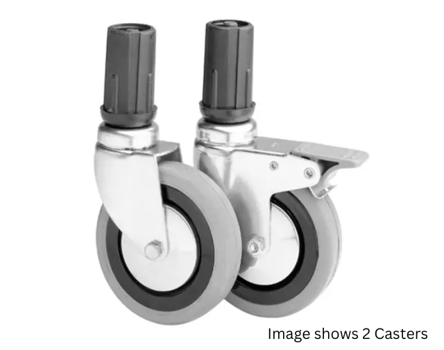 Simply Stainless SSCASBRK.HD Heavy Duty Locking Rubber Castor