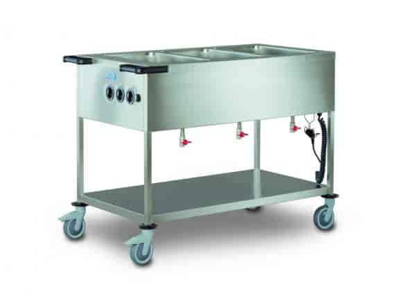 Hupfer SPA-EB-3 SPAEB-3 Mobile Heated Bain Marie. 3X Gn 1.1