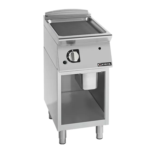Giorik FLG92GFT 900 Series 400mm Gas Frytop Smooth Mild Steel on Open Base