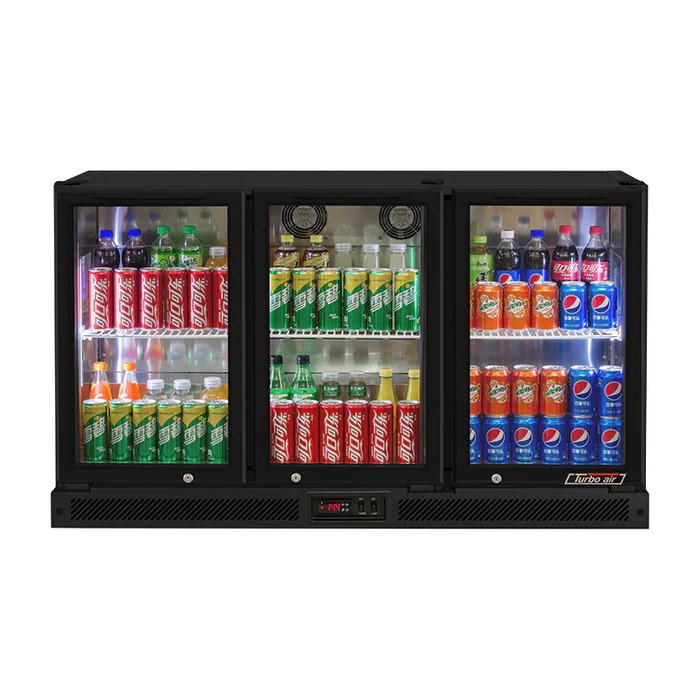 Turbo Air TB13-8H-SWBBB-N Glass 3 Swing Door Back Bar