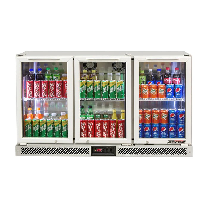 Turbo Air TB13-8H-SWSSS-N Glass 3 Swing Door Back Bar