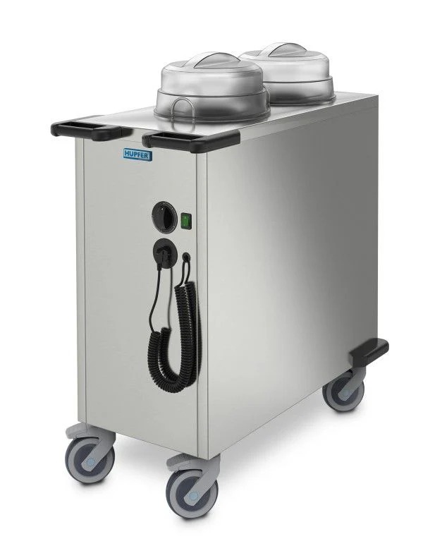 Hupfer TEUH-2-VS-19-26 TEUH-2 VS19-26 Mobile Plate Dispenser. Fan Assist Heated. Twin Tube.