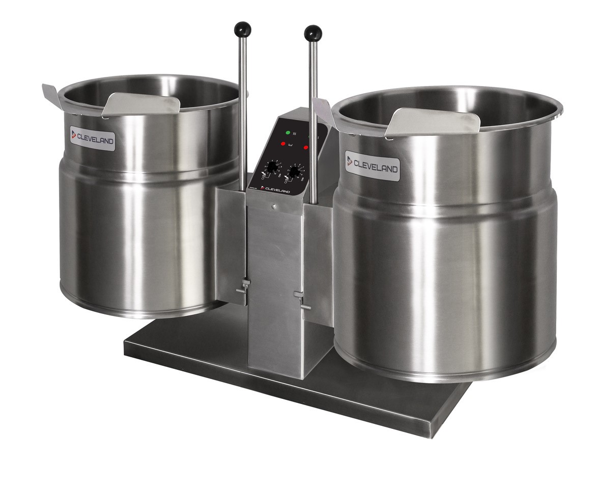 Cleveland TKET12T Twin Electric Tilting Kettle 2x45L