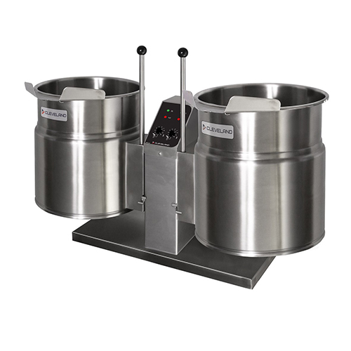Cleveland TKET6T Twin Electric Tilting Kettles 2x23L