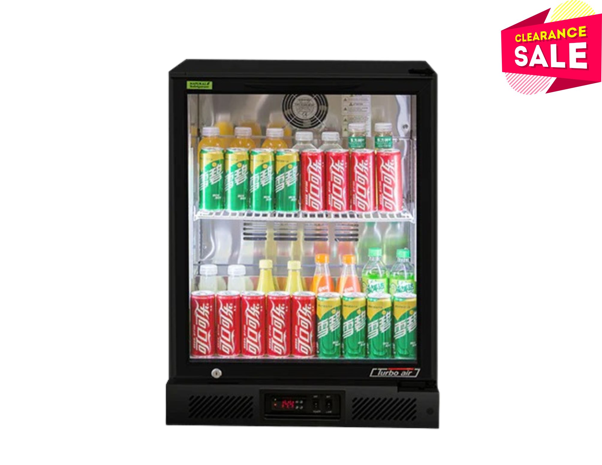 Turbo Air TB6-8H-SWBBB-N Glass 1 Swing Door Back Bar
