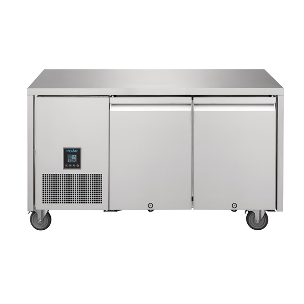 Polar UA005-A U-Series Premium Double Door Counter Fridge 267Ltr