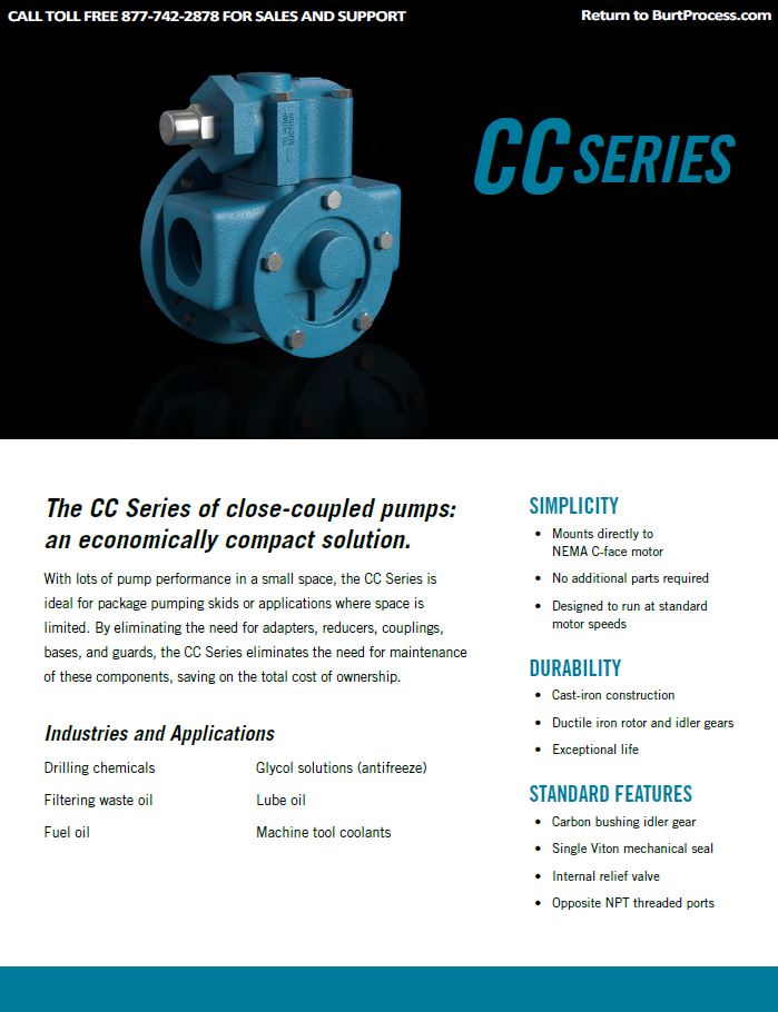 Ingersoll Rand Gear Tuthill CC Series Brochure