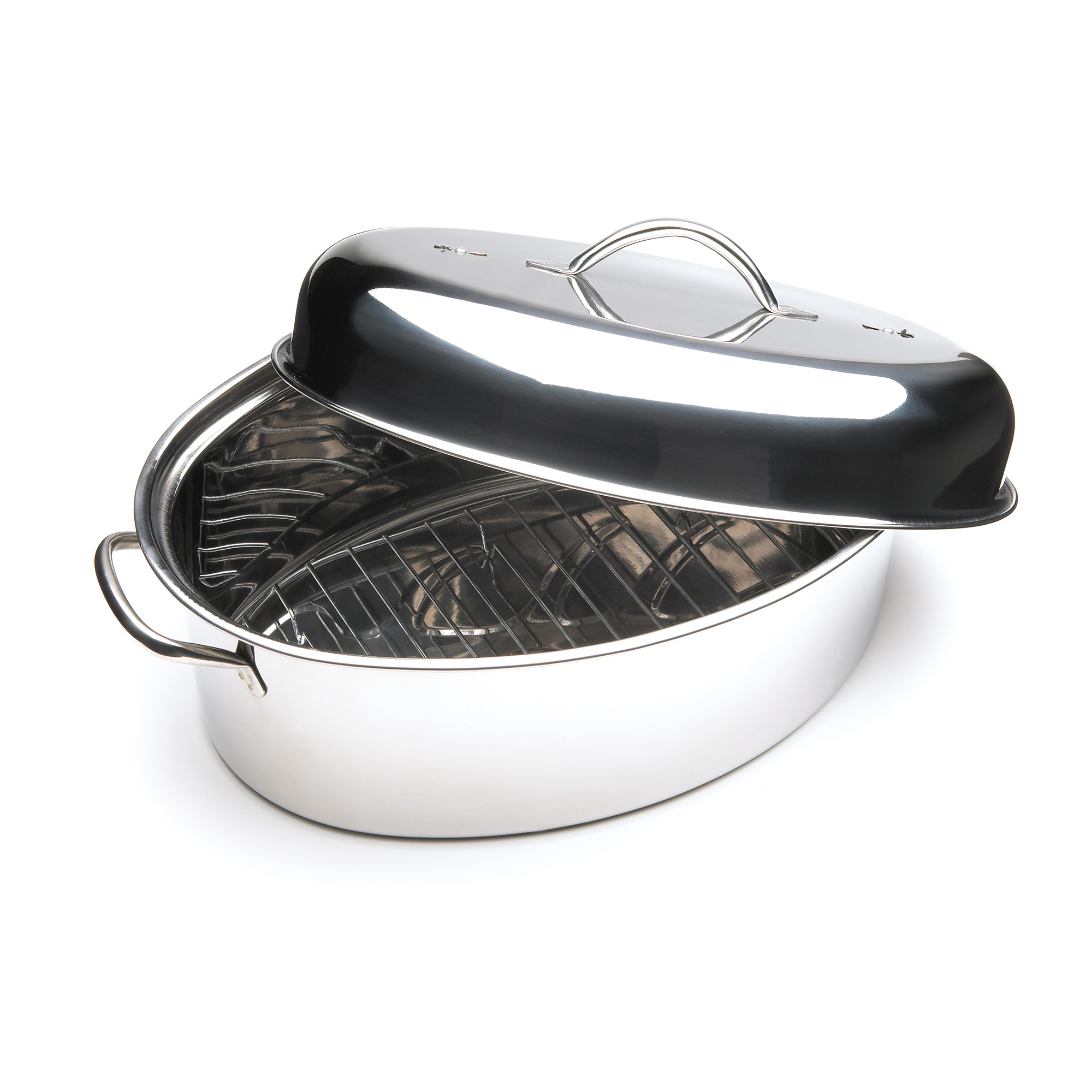 Stainless Steel Oval Roaster Set