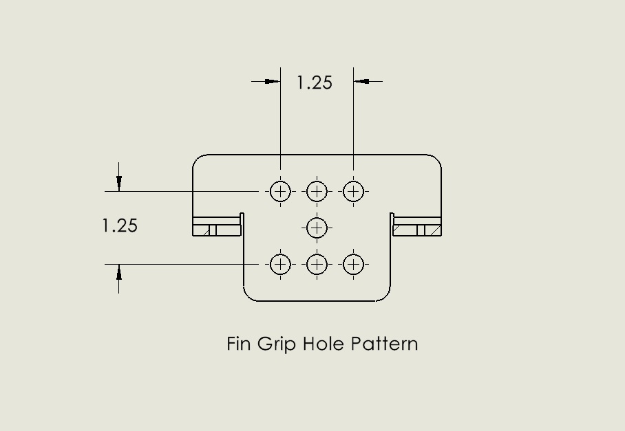 Fin Grip Hole Patterns
