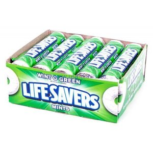 (S1-04) US - Lifesavers Hard Roll Wintogreen .84 oz 20 units