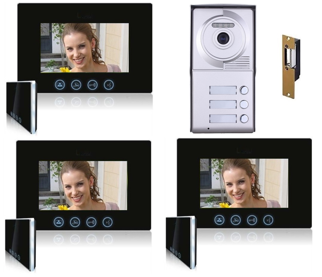 three button video intercom