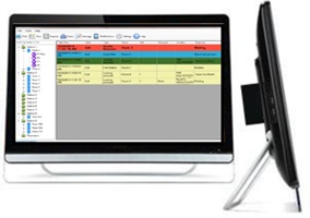 All-in-one computer panic button system master for efficient emergency response in offices, buildings, retail, courthouses, and schools.