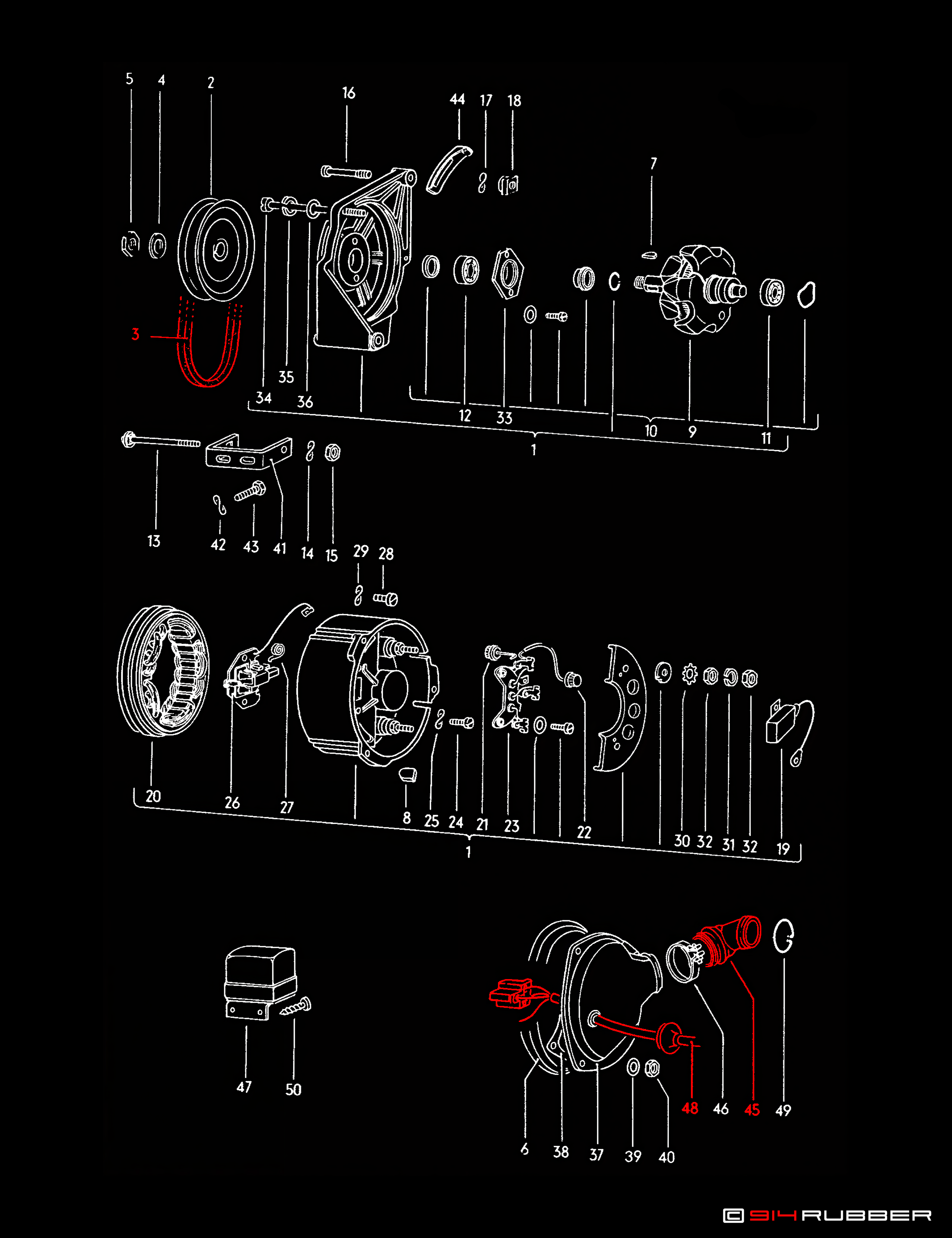 Generator, Single Parts