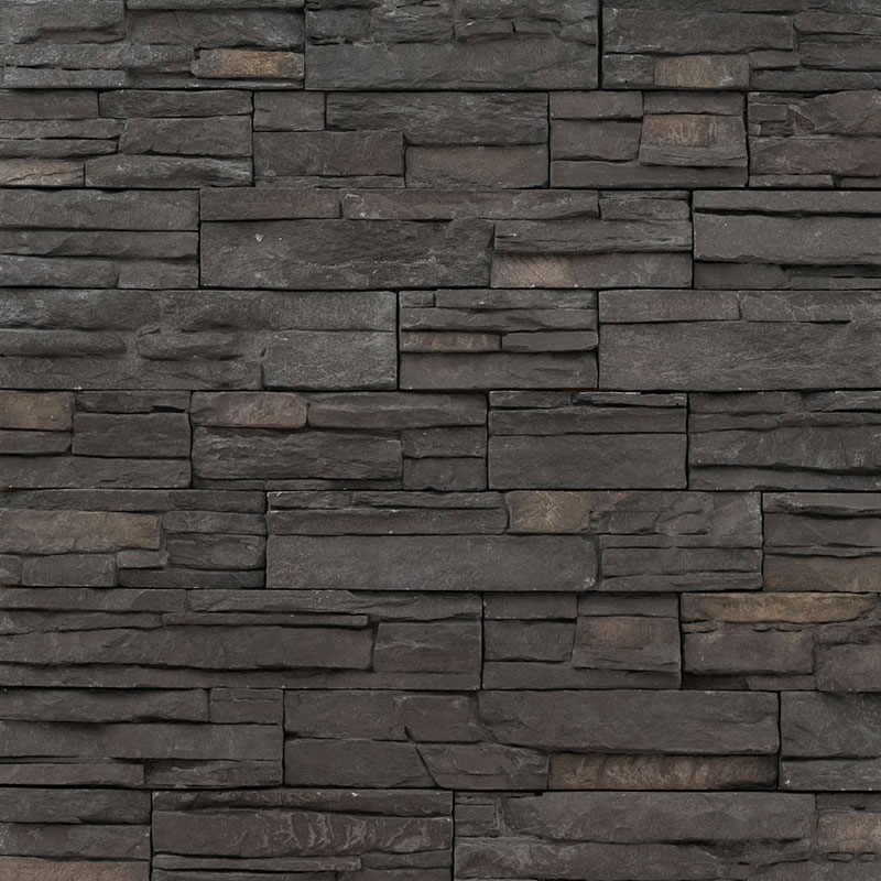 Terrado Denali Anthracite Concrete Stacked Stone Ledger Panels