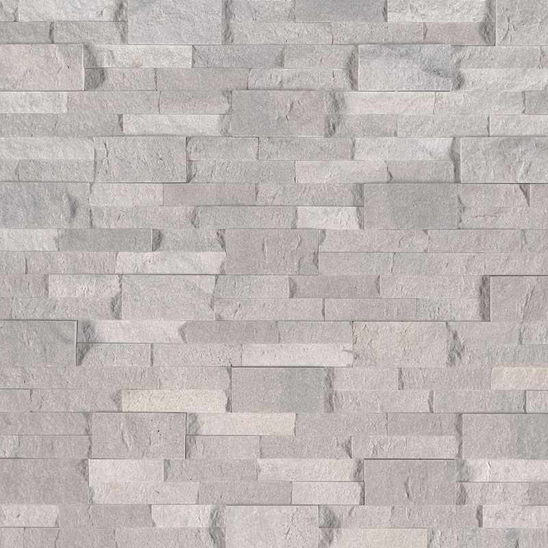 Rockmount Iceland Gray Travertine Stacked Stone Ledger Panels
