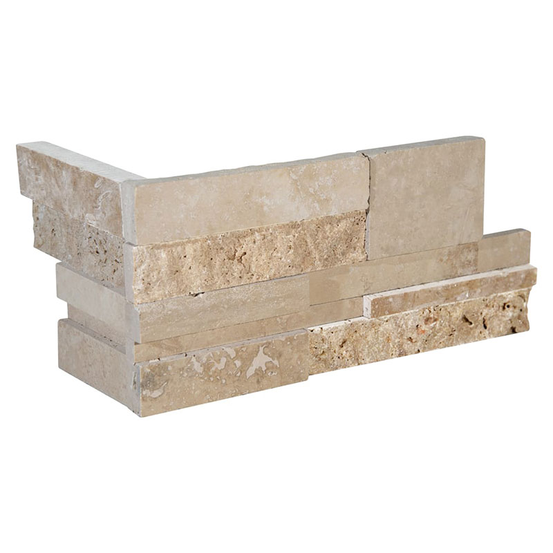 Rockmount White Limestone Stacked Stone Ledger Panels