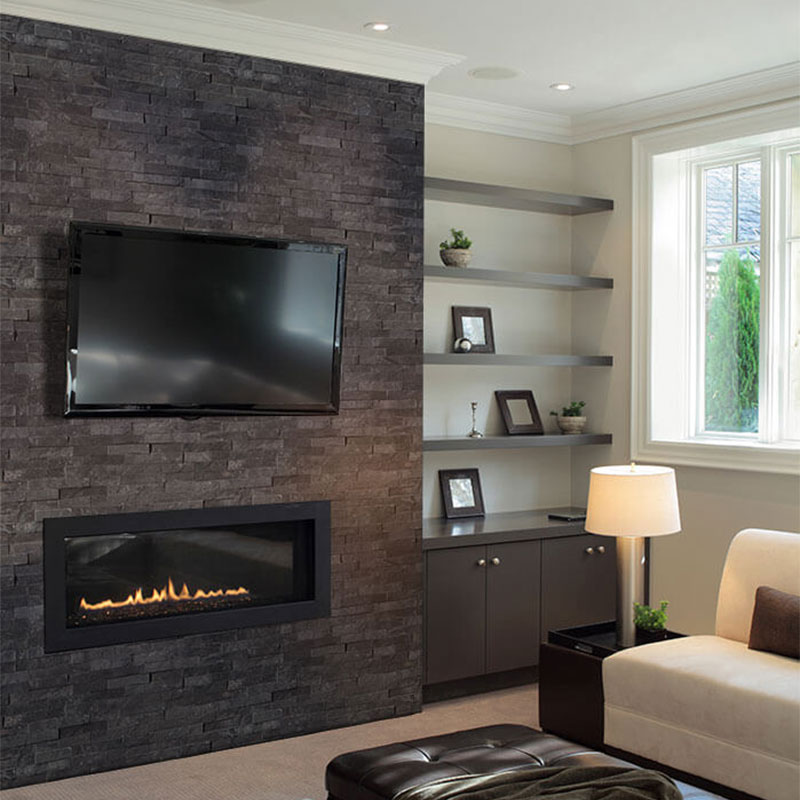 Rockmount M-Series Black Slate Stacked Stone Ledger Panels