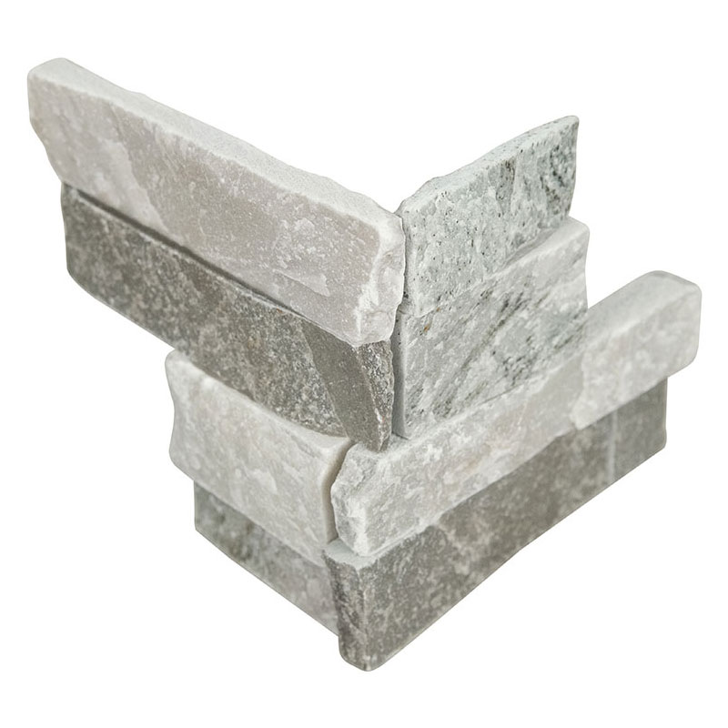 Rockmount Sierra Blue Mini Quartzite Stacked Stone Ledger Corners