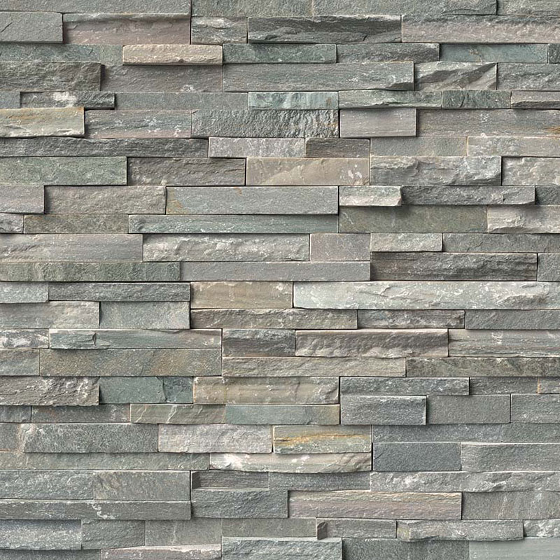 Rockmount Sierra Blue Quartzite Stacked Stone Ledger Panels