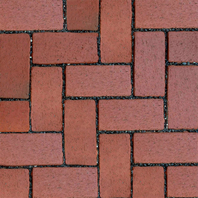 Pine Hall Brick StormPave Permeable Clay Pavers - Red