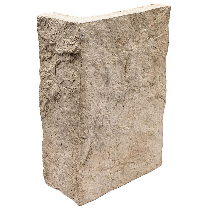 Terrado Oakwood Beige Concrete Stacked Stone Ledger Corners