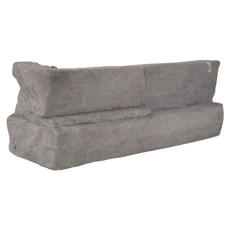 Terrado Copen Ash Concrete Stacked Stone Ledger Corners